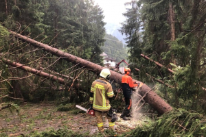 Großeinsatz nach schwerem Sturm im Raum Zell am Ziller