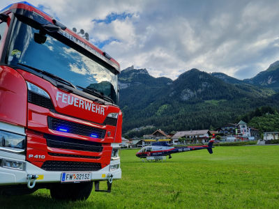Brauchtumsfeuer forderte Einsatzkräfte am Achensee
