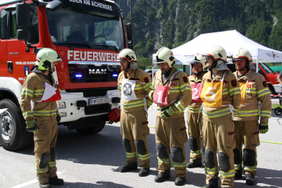 2x Gold bei der Technische Leistungsprüfung in Form A für die Feuerwehr Eben am Achensee