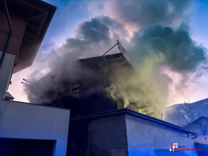 Gebäudebrand in Jenbach – Josef-Mühlbacher-Straße