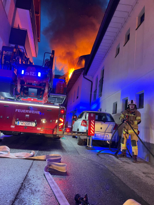 Gebäudebrand am Palmsonntag in Schwaz