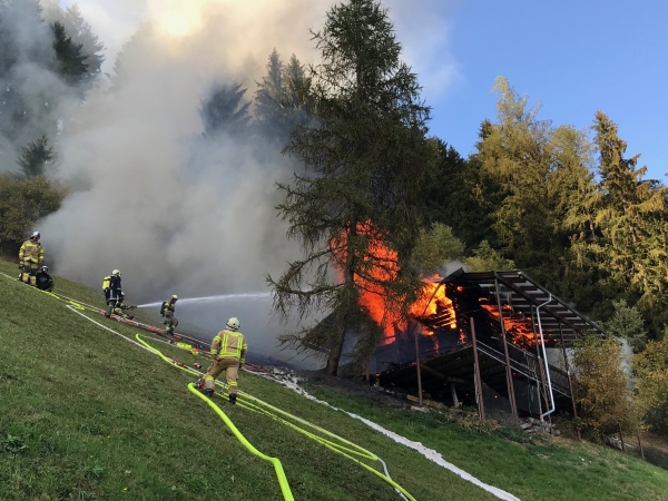 Erneuter Ferienhausbrand am Fügenberg