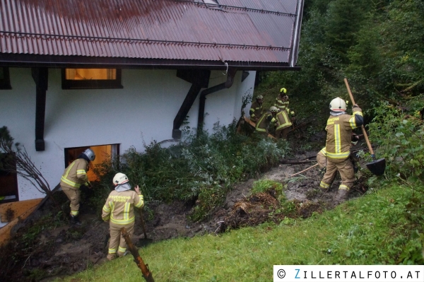 Murenabgang in Hochfügen