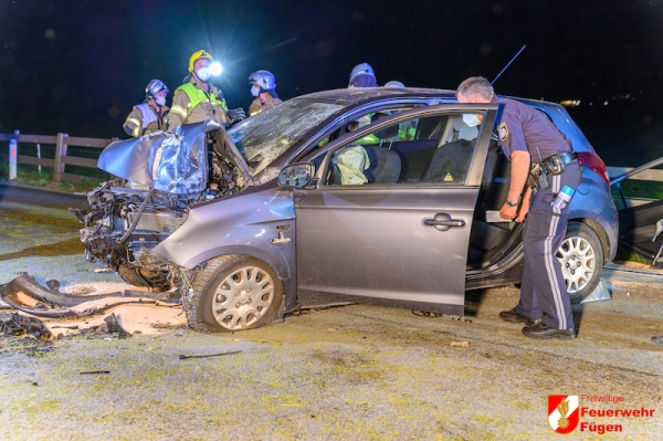 Schwerer Verkehrsunfall in Fügen