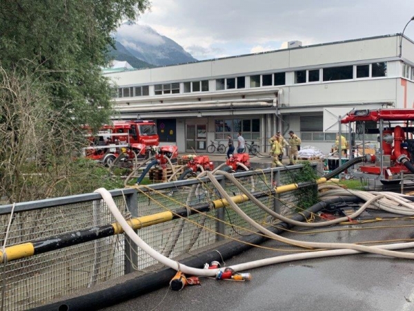 Hochwassereinsätze im Bezirk Schwaz