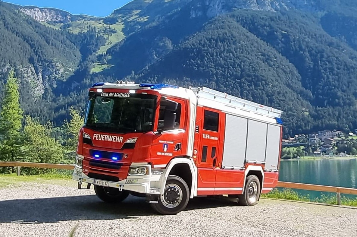 Neues TLFA 3000/100 Kraftpaket für die Freiwillige Feuerwehr Eben am Achensee